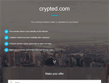 Tablet Screenshot of crypted.com